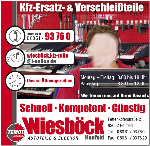 Zeitung Service Annonce Wiesböck 2sp