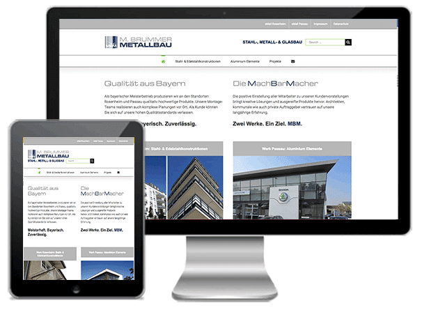 wordpress website beispiel