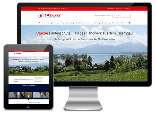 wordpress website beispiel